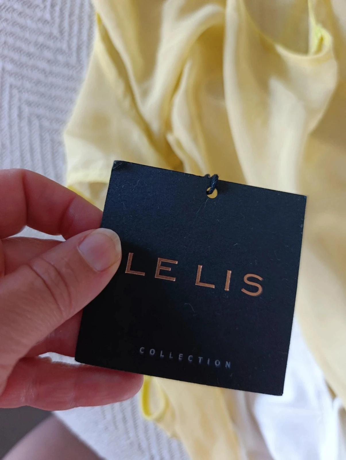 Le Lis pastel yellow women's chic elegant transparent voile T-shirt – photo 10